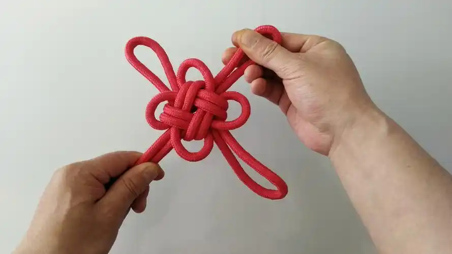 中国结,最简单,最美观的打结方法,一分钟速成,保你学会