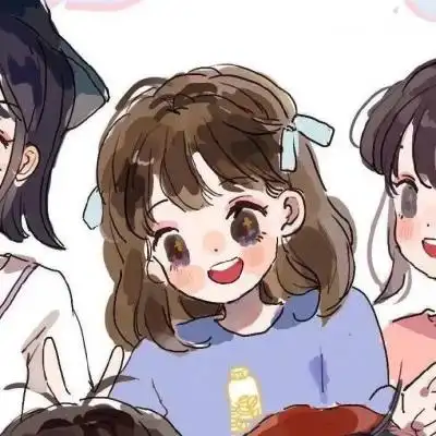 三人闺蜜头像你若能陪我从校服到婚纱我便许你从初恋到白发