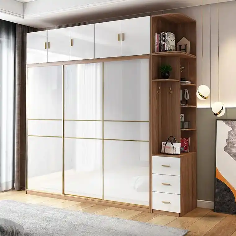 用了这款衣柜,我的衣服终于有了一个舒适的家.推拉门设计方便, - 抖音