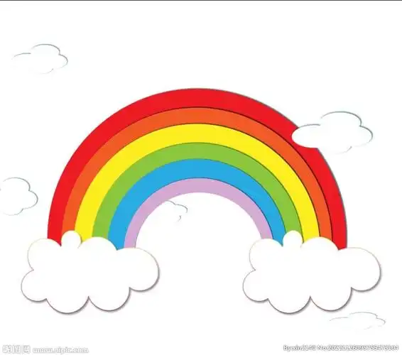 卡通彩虹