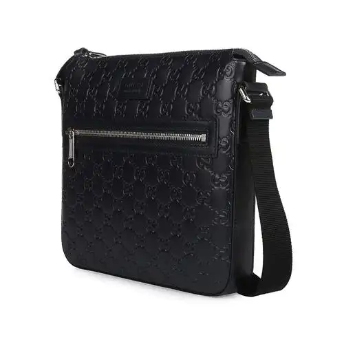 gucci/古奇2018新品单肩包 古驰双g纹男包斜挎包406410