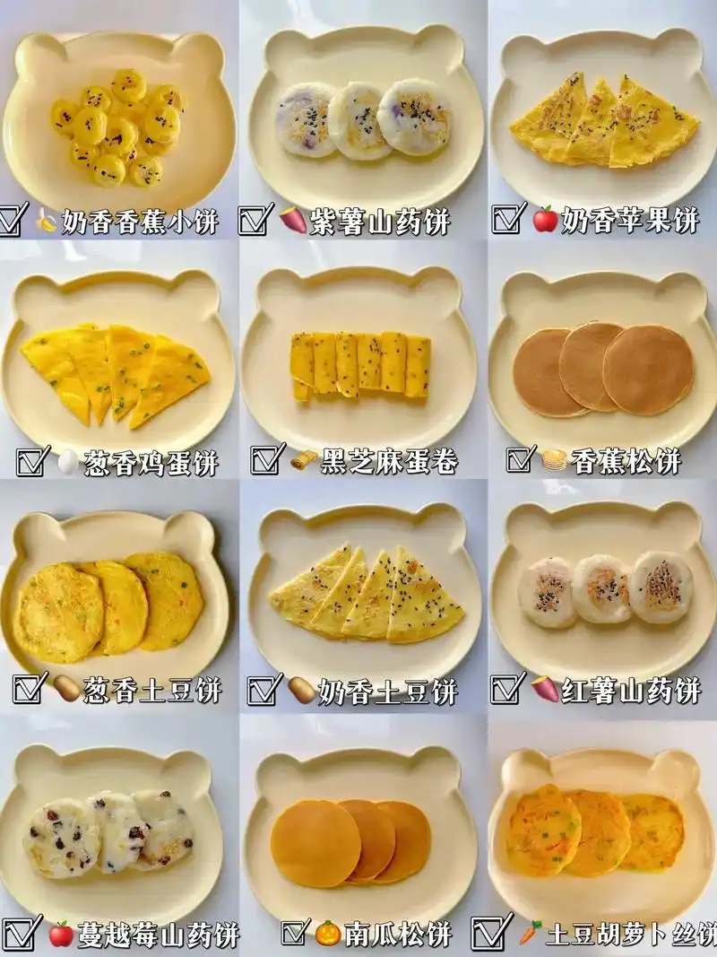 12款宝宝早餐饼合集|营养美味 软糯香甜.宝宝的早餐不知道给 - 抖音