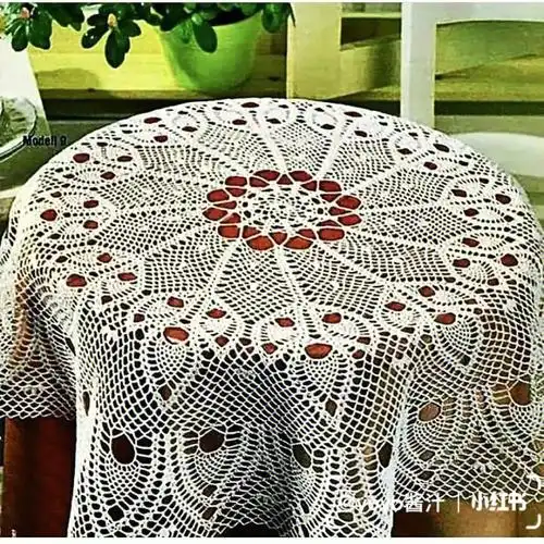 钩针编织桌布图解分享