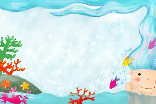 卡通人物儿童节ppt背景图片