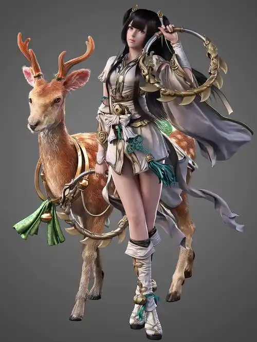 人物3d建模丨仙侠游戏人物建模作品分享