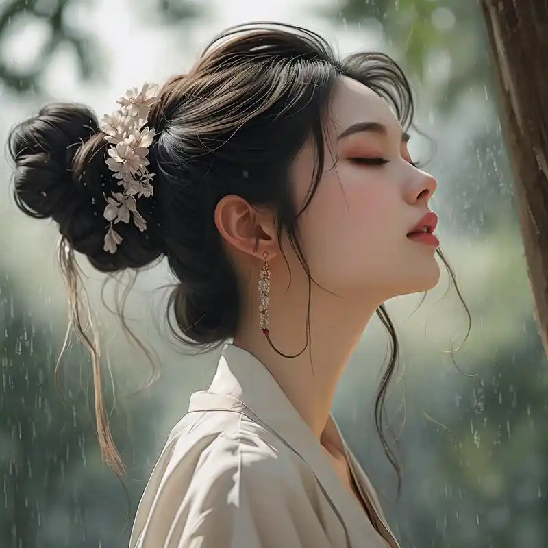 92 绝美真人侧面头像 95 亲们,这次给大家带来一组超级美的真人