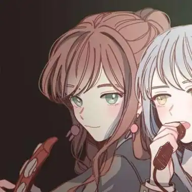 百合动漫头像双人高清一对两张的动漫百合情侣头像双人图片