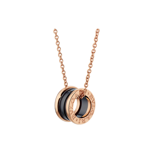 宝格丽(bvlgari)项链女b.zero1系列珠宝项链 黑陶瓷 346083 46083