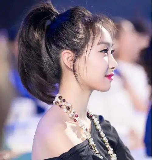 脸大,脸方,脸胖的女生,这样扎马尾辫才最好看!