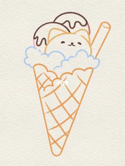 100种冰淇淋简笔画怎么画冰淇淋简笔画