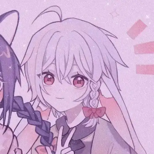 紫色动漫闺蜜头像