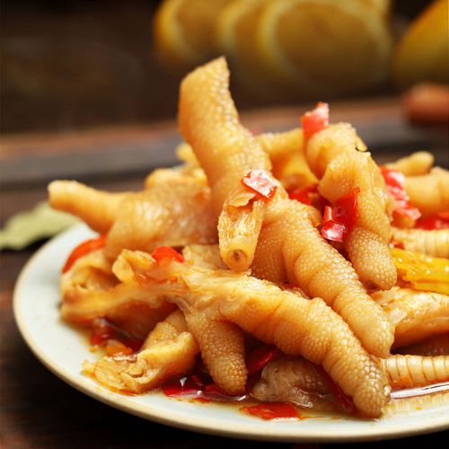 袁方柠檬酸辣无骨鸡爪开袋即食凉菜小吃下酒菜酒店餐饮脱剔骨鸡爪