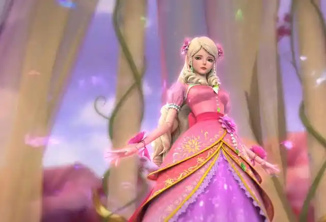 终于能看清长裙飘飘的灵公主的鞋子长什么样了,小巧玲珑甚是可爱