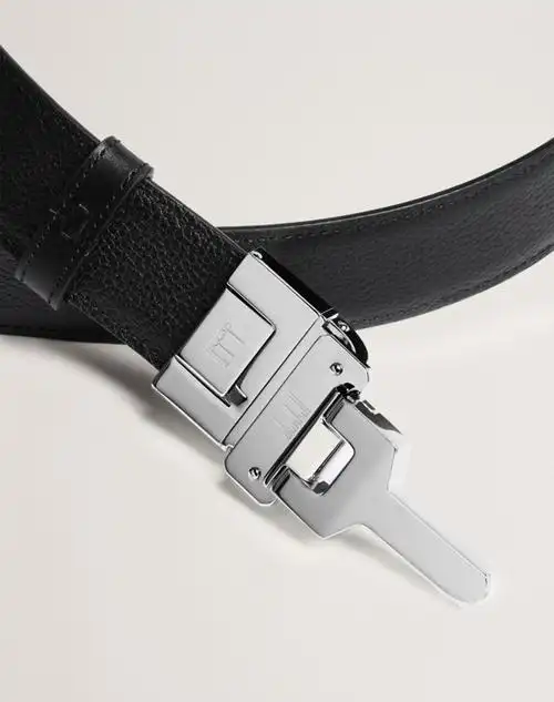 35mm双面lock搭扣光滑皮革皮带