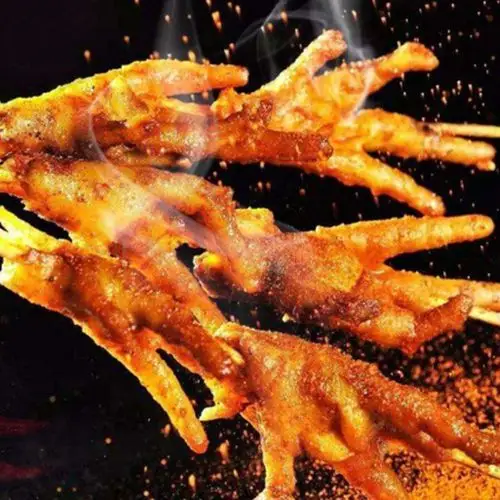 烧烤鸡爪2包装送调味粉 烧烤用鸡爪串凤爪串鸡脚串 烧烤串烤串