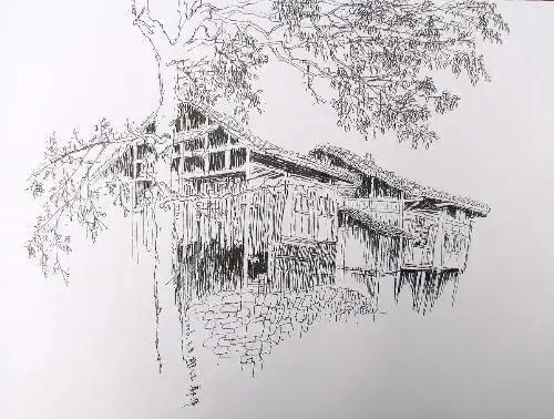 峨眉山简笔画步骤