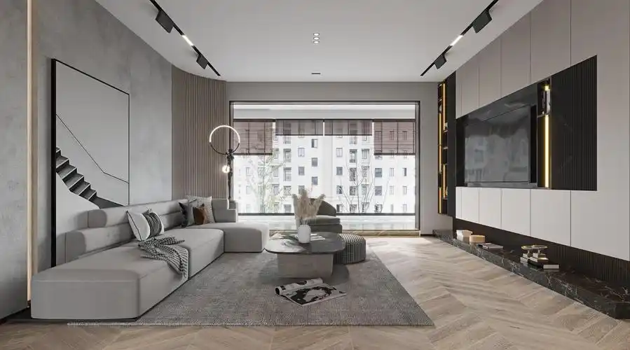 现代家装设计方案 - 效果图交流区-建e室内设计网