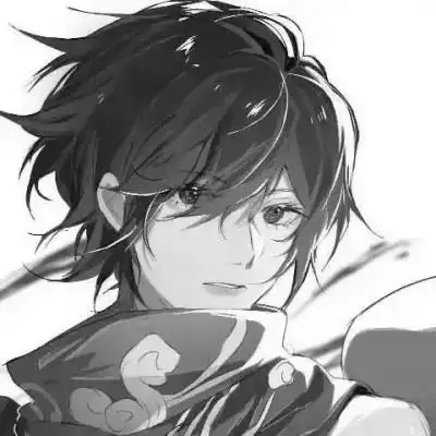 冷酷帅气黑白动漫男头像_男生动漫头像_头像屋