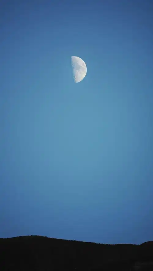 半个月亮,爬上来