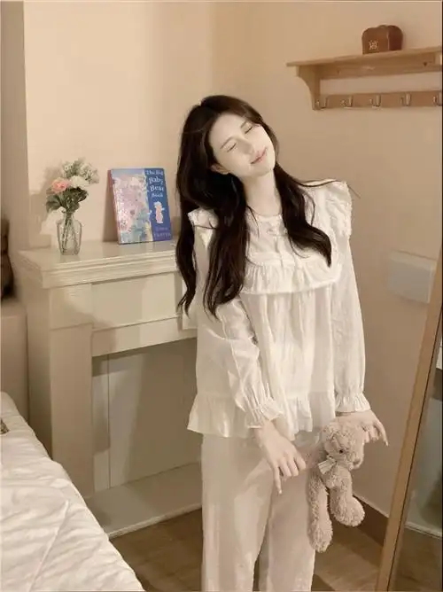 好温柔好淑女宽松随意的宅家搭配爱了呀