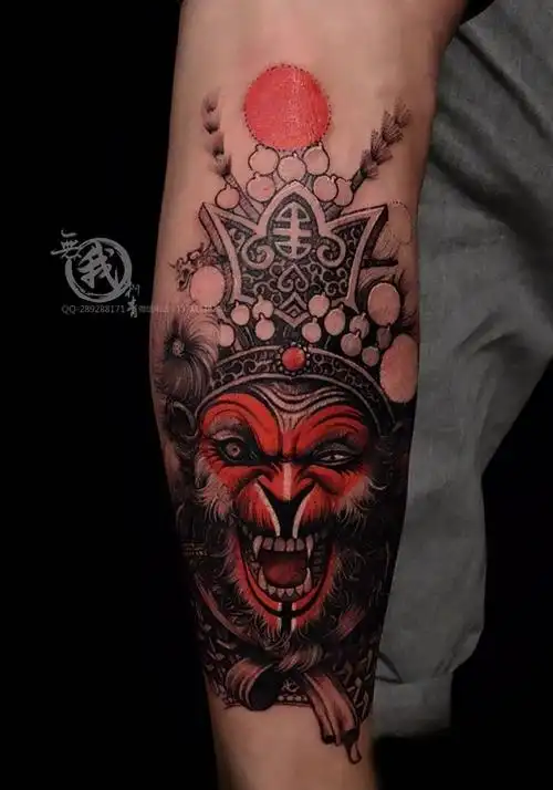 孙猴子纹身图片