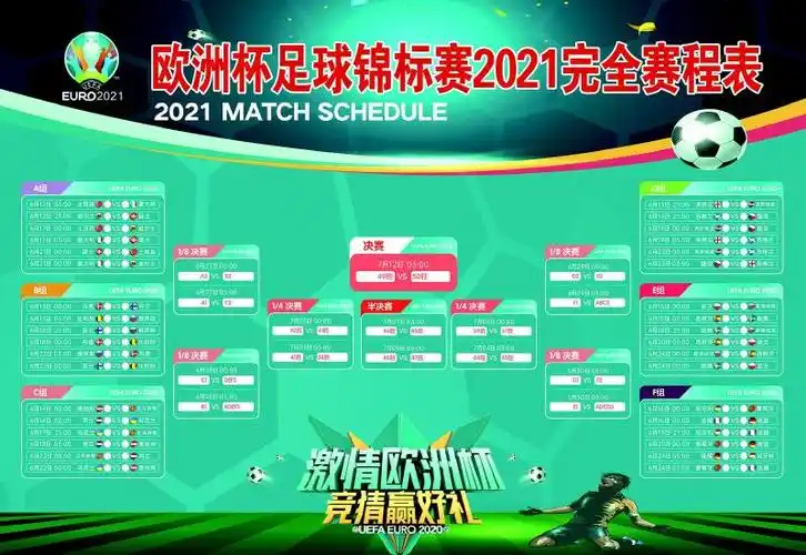 欧洲杯足球锦标赛2021完全赛程表