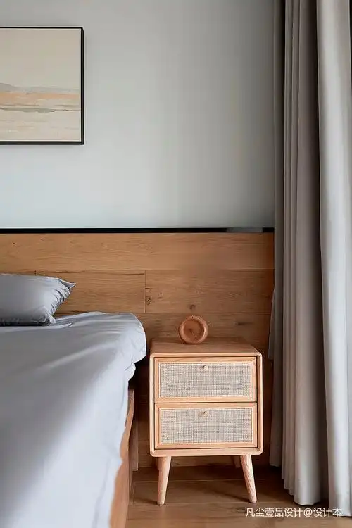 黑白调性,原木质感智能 体验muji风卧室现代简约卧室设计图片赏析