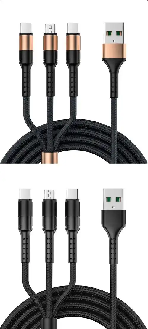 三个接口,通用安卓系统,type-c接口系列等市面99%机型同时充电