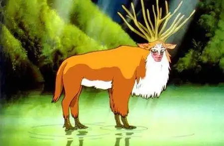 采纳答案          幽灵公主里面的麒麟 一开始是这样的