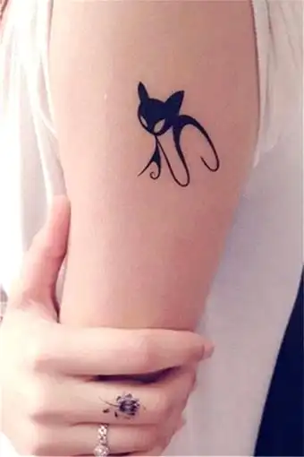 【防水纹身贴】卡通猫咪 欧美小清新创意时尚持久纹身贴女