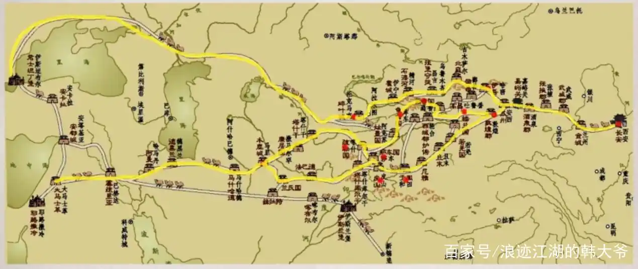 汉代丝绸之路的主要干线