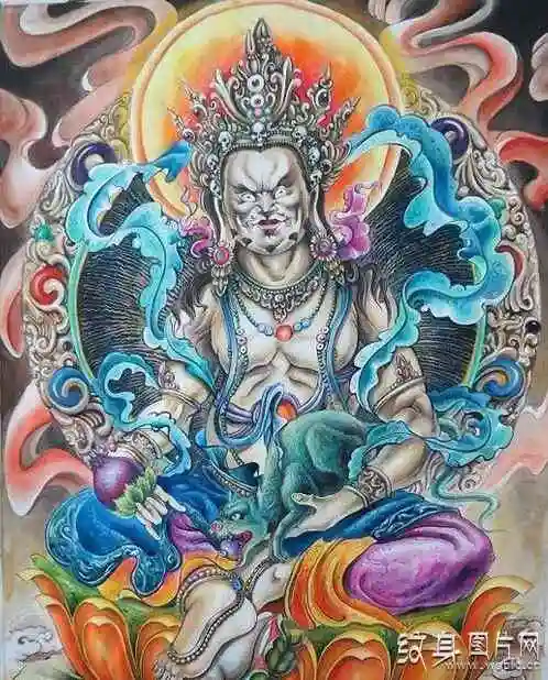 黄财神纹身手稿