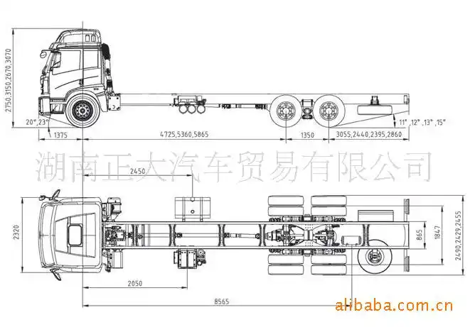 汽解放卡车 j5m 悍威 6*4 载货车