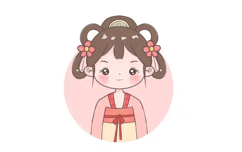 活动  古风q版头像,小女孩头像打卡.