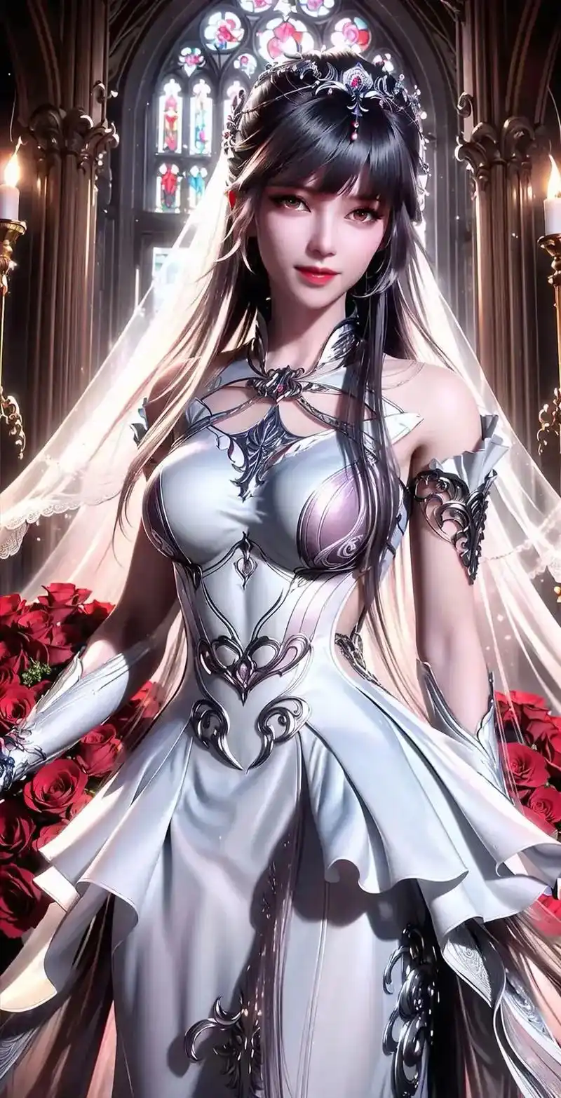 穿婚纱的小舞,你喜欢吗?#国漫美女 #斗罗大陆小舞 #小舞  - 抖音