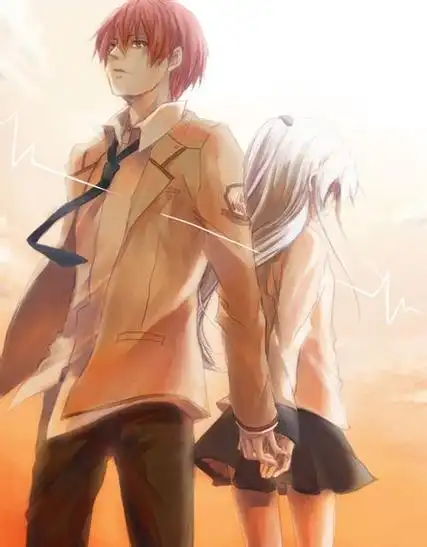 求几张一对男女背对背要离开的动漫画,有点伤感,有点分手的感觉,唯美