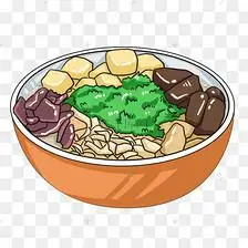 手绘鸭血粉丝插画