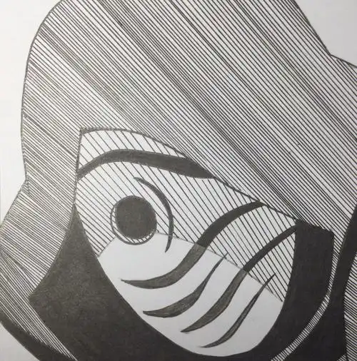 超级简单#手绘  #简笔画  #宇智波带土