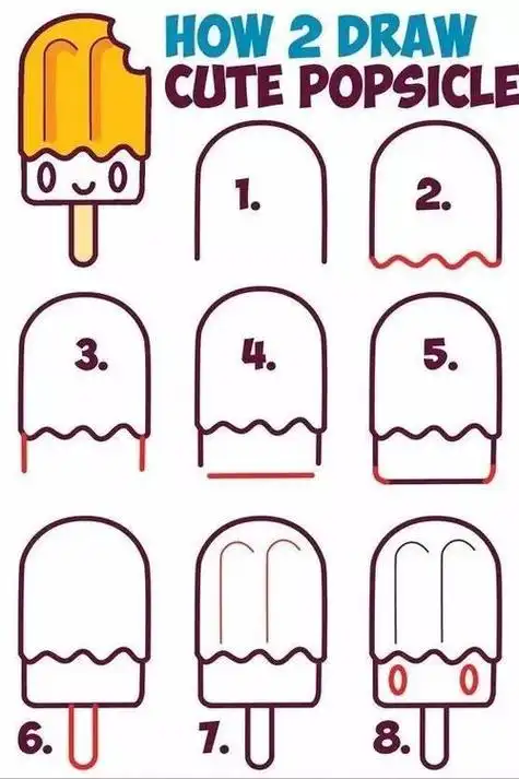 大鼻孔甜品画的很好的简笔画 简笔画图片大全-普车都