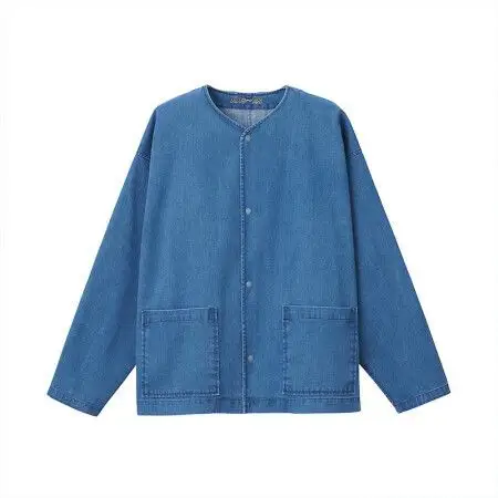 muji 无印良品 女士长袖衬衫 bfc23a1s 蓝色 xxs-xs