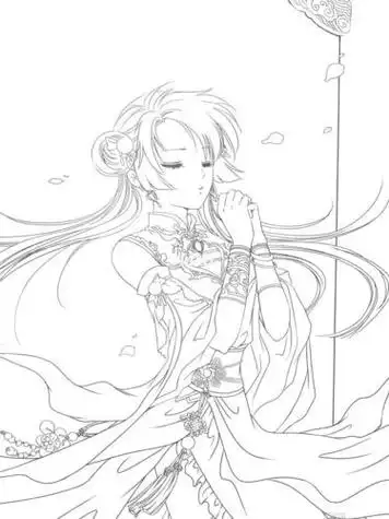 手绘杨幂q版简笔画杨幂古装q版动漫女孩简笔画奇迹暖暖古装少女怎么画