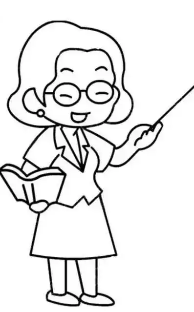 最美老师图画简笔画 简笔画图片大全-普车都