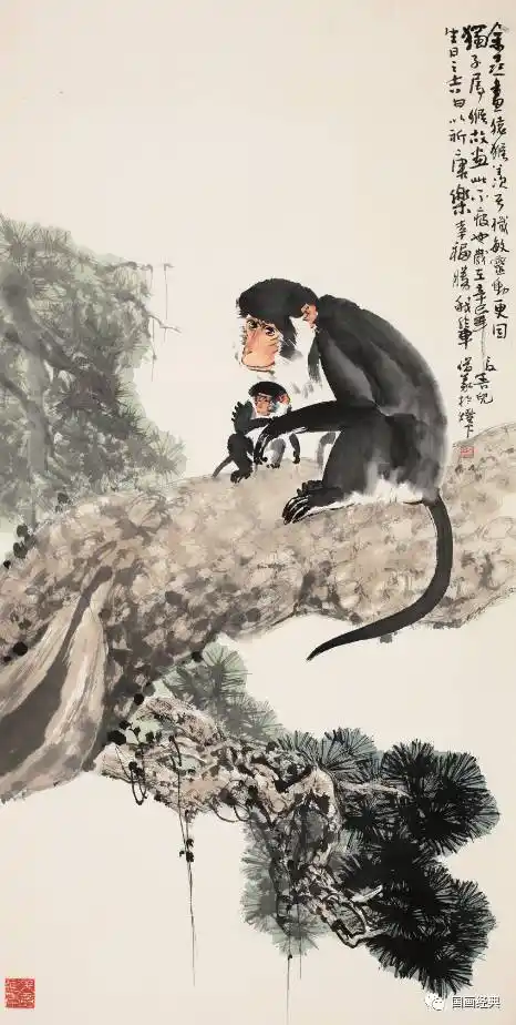 京城闻名的画猴大家——曹俊义(这么传达着浓浓温情的猴子您见过吗?