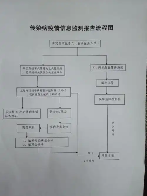 传染病疫情信息监测报告流程图