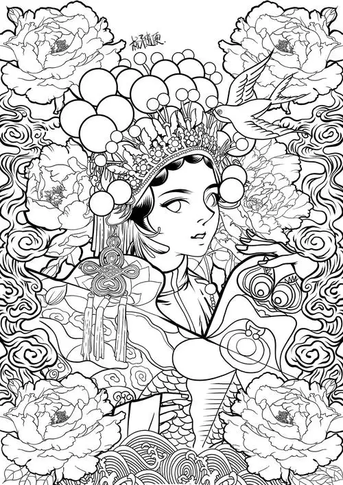 【国潮插画思路分享】山野枝间