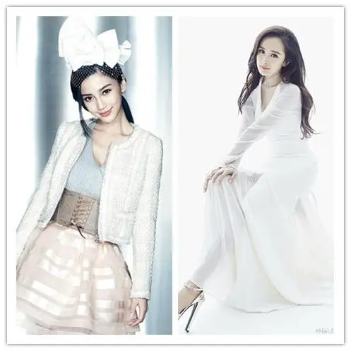 【图】杨幂和杨颖合照图片 两大女神大pk