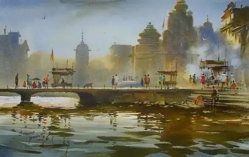 零基础跟大师学画水彩佩拉弗萨旺特作品欣赏