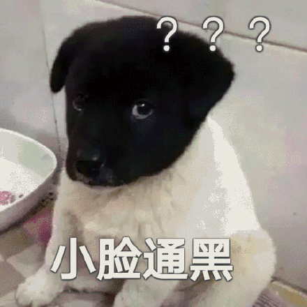 小脸通黑(黑狗子问号表情包)_通黑_黑狗_小脸_问号表情