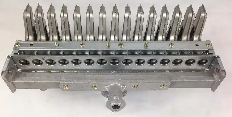 适用于燃气热水器配件火排t型13排,15排带冬夏开关的天然气液化气 13