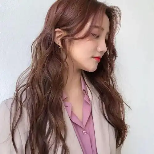 长发水波纹烫发图片长发女神必烫发型推荐